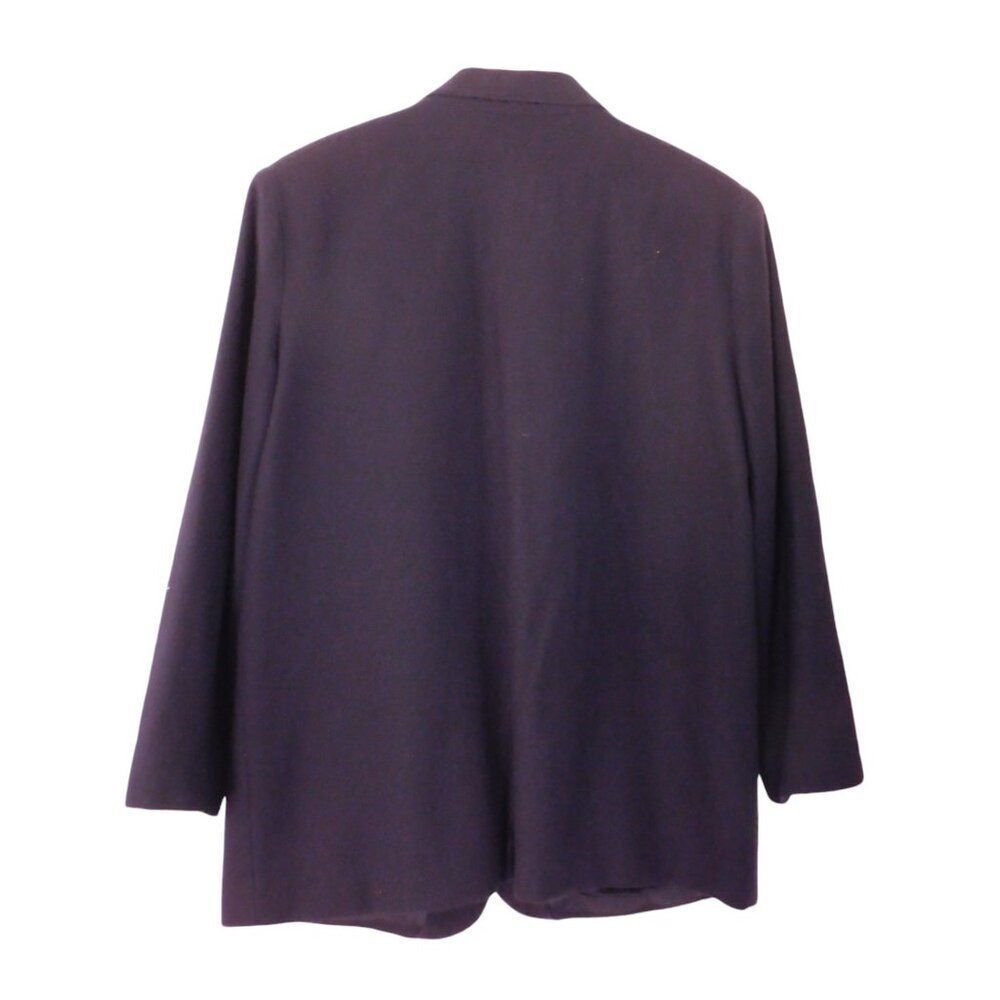 Sag Harbor Two Button Career Blazer Jacket Ladies Petite 16P Navy Lined - Picture 4 of 5